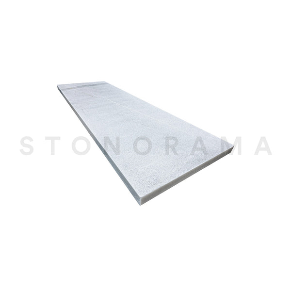 Ice White Marble Sandblasted Eased Edge 24x36 2" Pool Coping