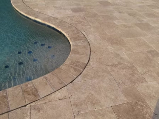 Noce Travertine Tumbled 24x36 2" Paver