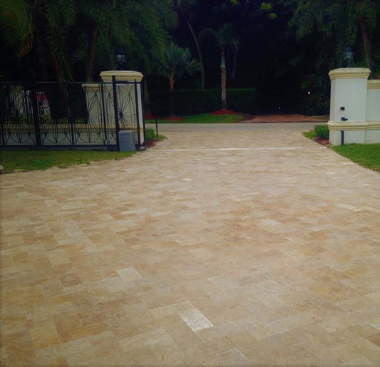 Country Classic Travertine Tumbled 24x48 2" Paver