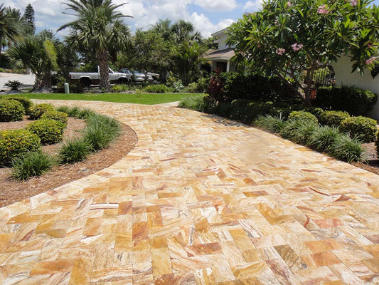 Autumn Blend Travertine Tumbled 12x24 1-1/4" Paver