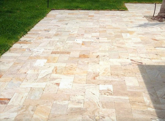 Leonardo Travertine Tumbled 12x24 1-1/4" Paver