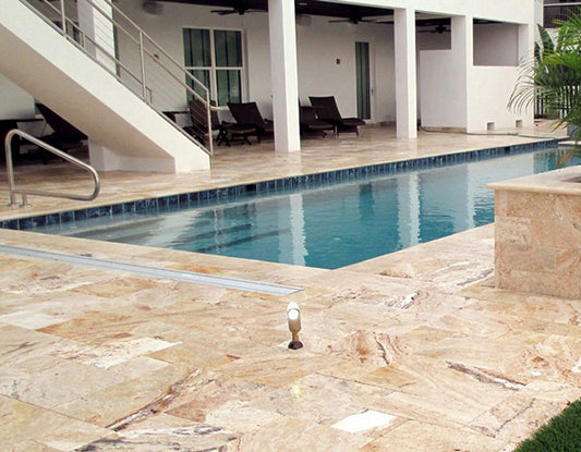 Leonardo Travertine Tumbled French Pattern 1-1/4" Paver