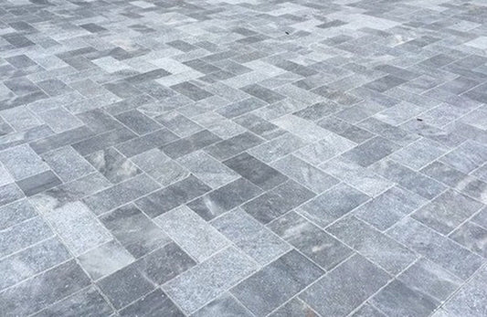 Ocean Blue Marble Leather 24x48 2" Paver