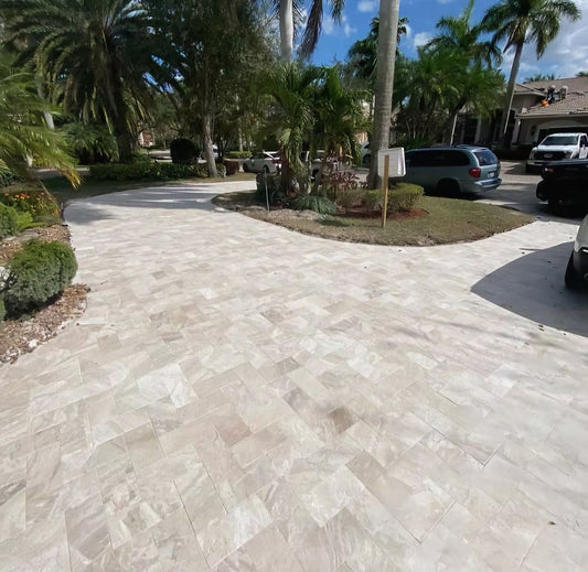 Diane Royal Marble Leather 24x48 2" Paver