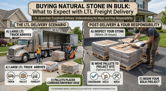 Buying Natural Stone in Bulk What to Expect With LTL Freight Delivery - Stonorama.com