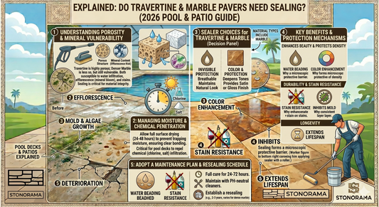 Does Travertine Need to Be Sealed? Pool Decks, Patios & Marble Pavers Explained