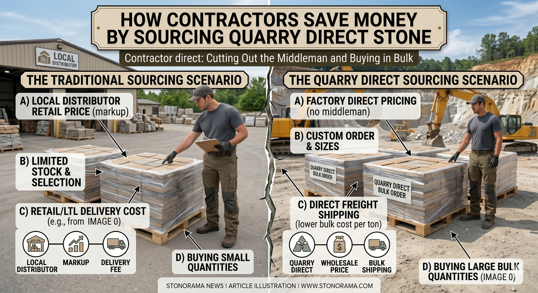 How Contractors Can Save Money by Sourcing Quarry-Direct Stone - Stonorama.com