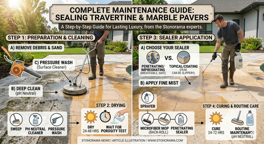 Sealing Travertine and Marble Pavers A Complete Maintenance Guide -Stonorama.com