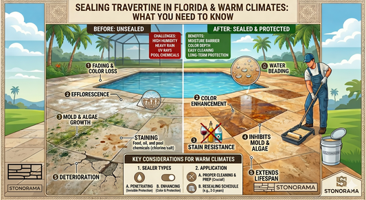 Sealing Travertine in Florida & Warm Climates: What You Need to Know