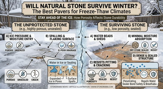 Will Natural Stone Survive Winter The Best Pavers for Freeze-Thaw Climates - Stonorama.com