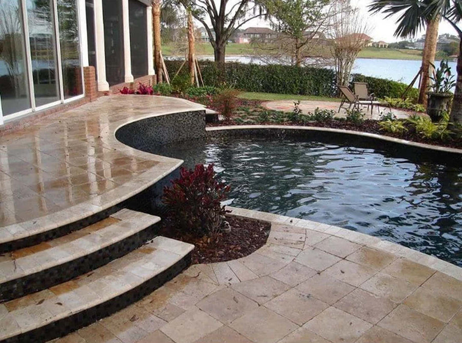 Stone Pool Deck Pavers & Coping