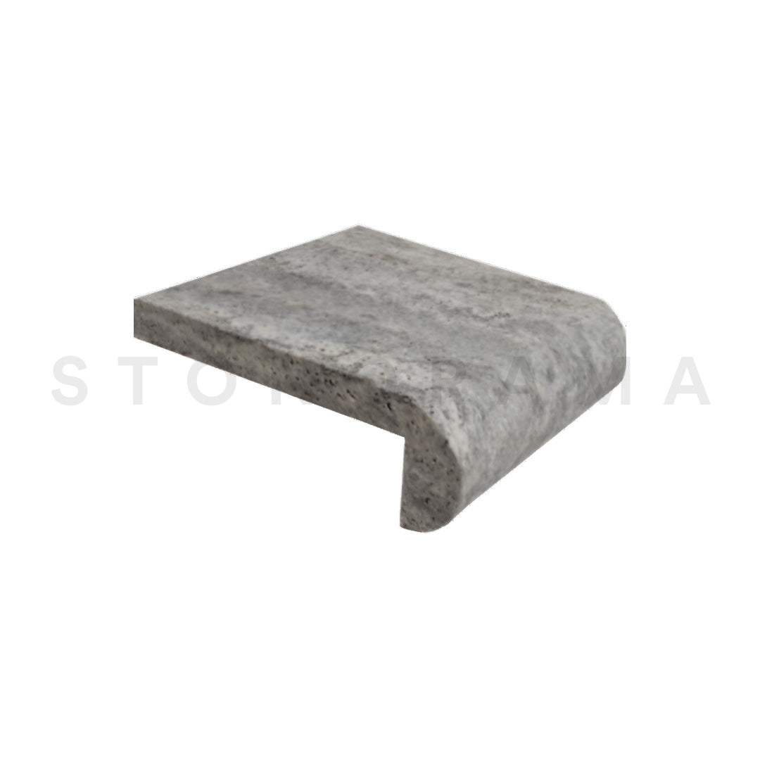 Silver Travertine Remodeled 12x12 1-1/4" Pool Coping