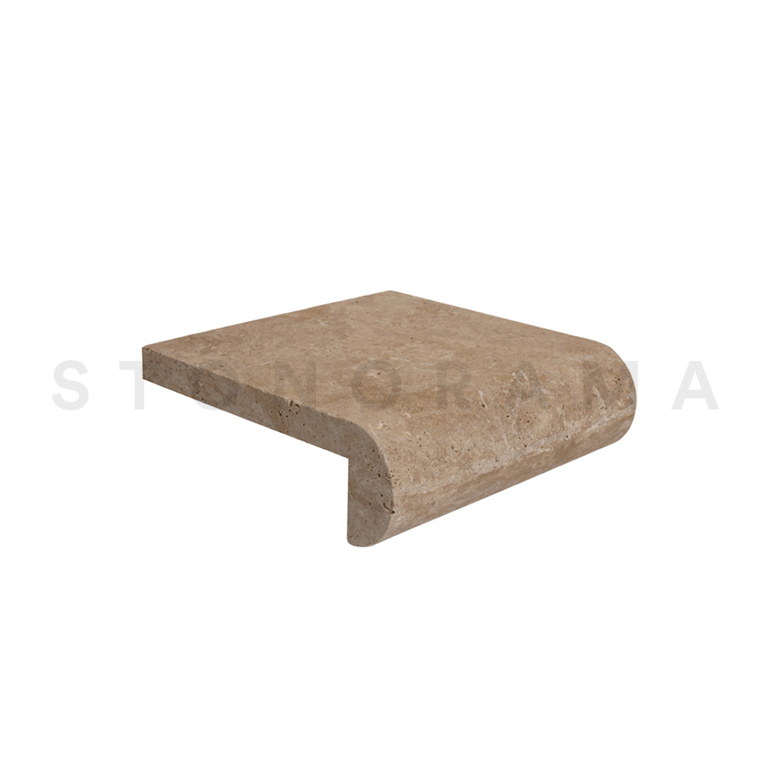 Walnut Travertine Remodeled 12x12 1-1/4" Pool Coping