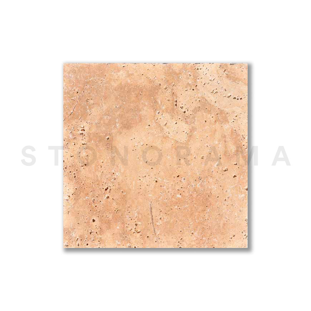 Walnut Travertine Tumbled 24x24 2" Paver