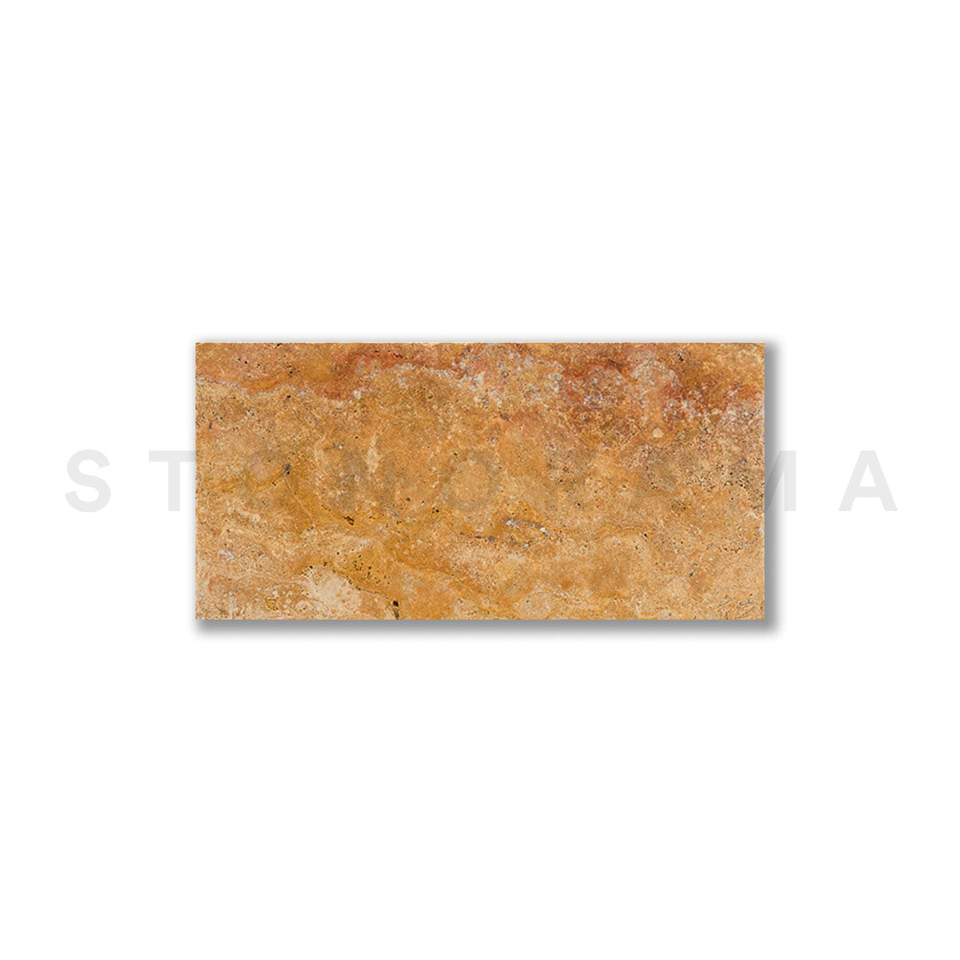 Autumn Blend Travertine Tumbled 12x24 1-1/4" Paver