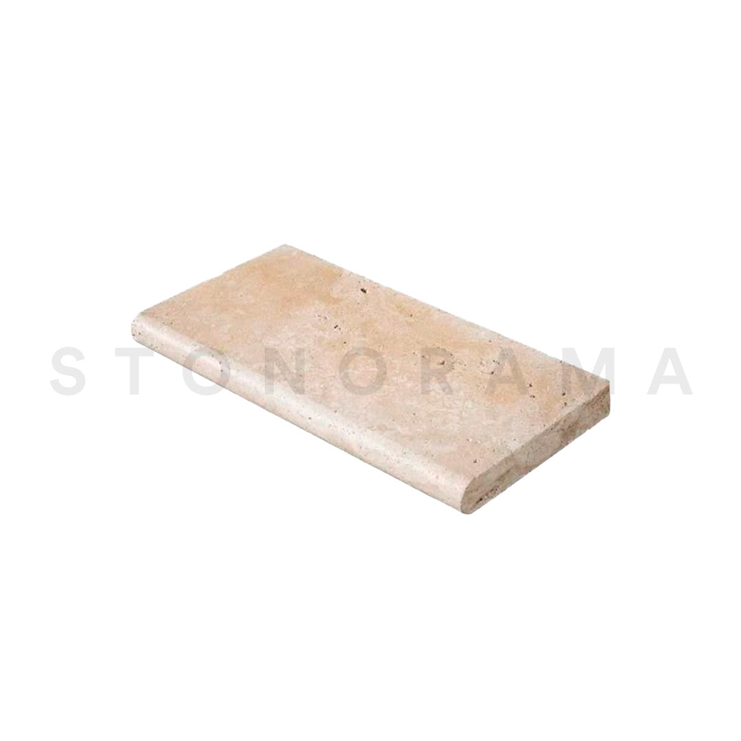 Ivory Travertine Eased Edge 14x24 2" Pool Coping