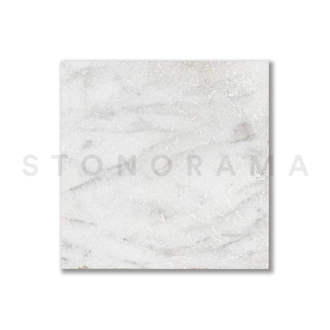 Bursa White Marble Leather 24x24 2" Paver