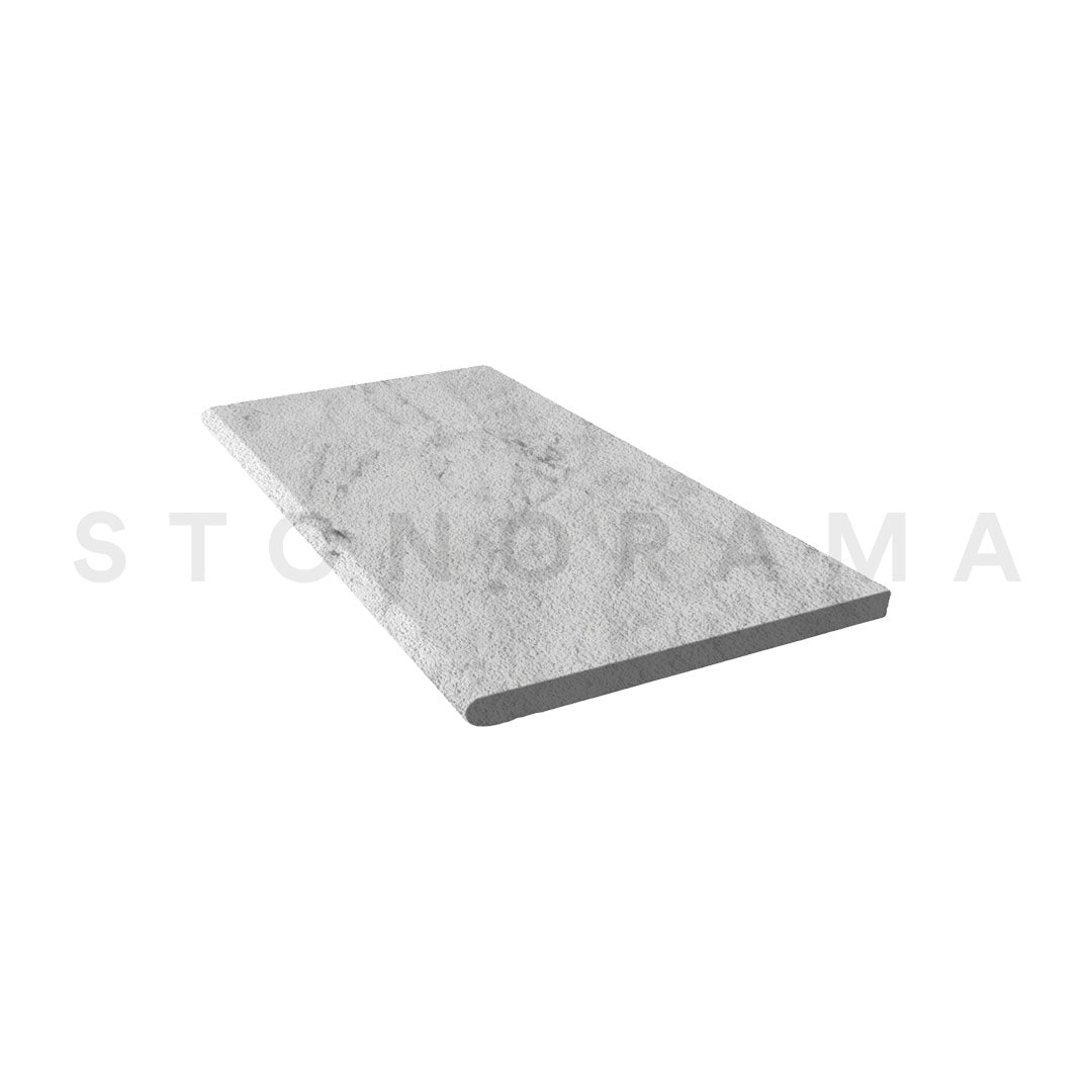 Ocean Blue Marble Sandblasted Bullnosed 16x48 2" Pool Coping