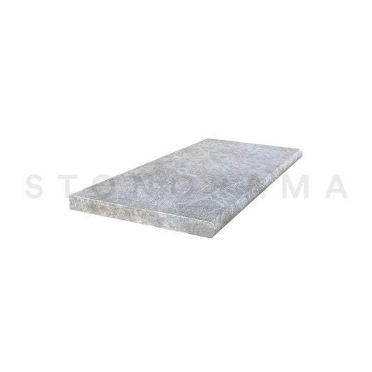 Tundra Grey marble, leather finish