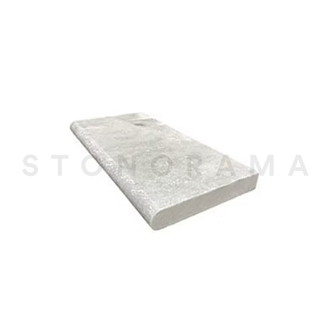 Ice White marble, sandblasted finish