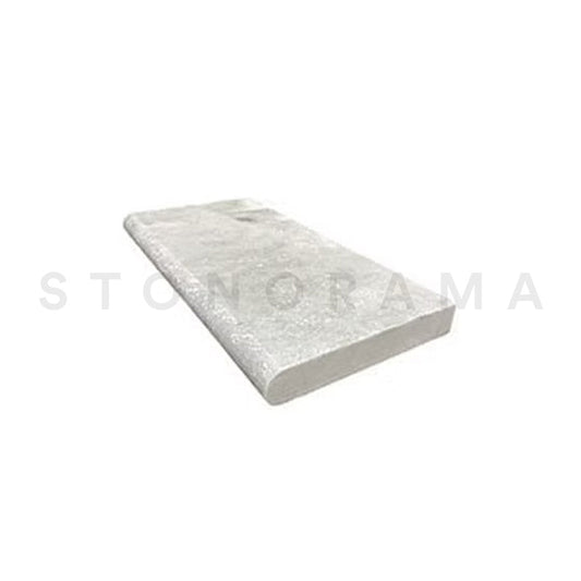 Ice White marble, sandblasted finish