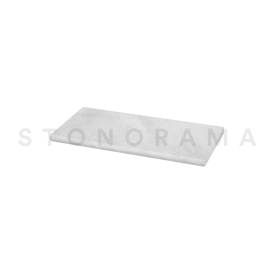 Ibiza White Marble Sandblasted Bullnosed 16x48 2" Pool Coping