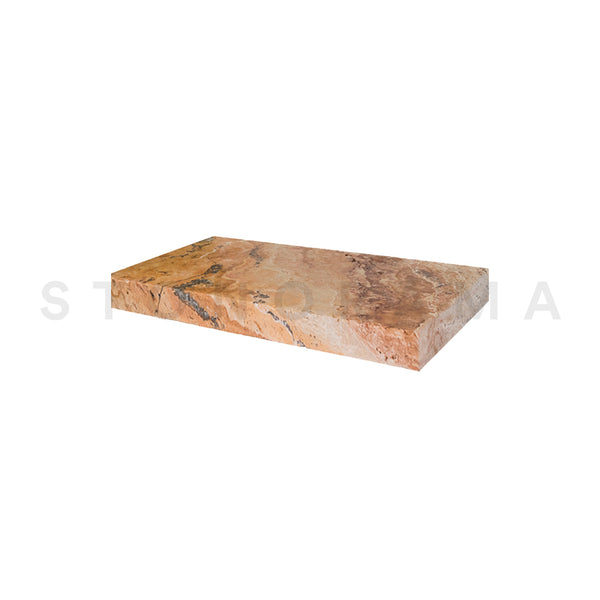 Autumn Blend Travertine Eased Edge 16x24 2" Pool Coping