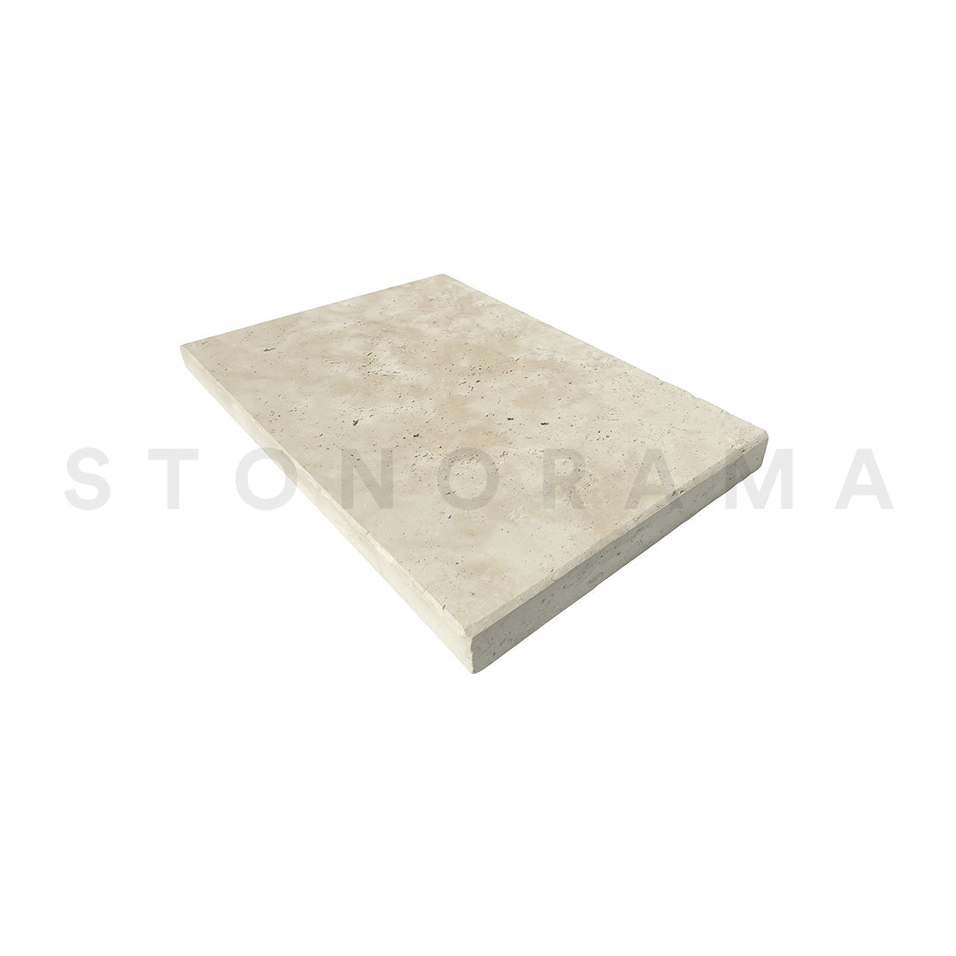 Country Classic Travertine Eased Edge 24x72 2" Tread/Cap