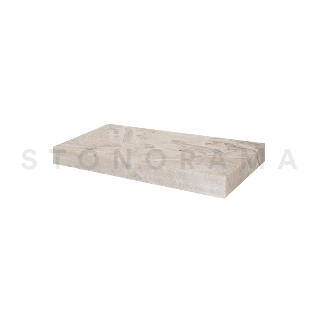 Diane Royal Marble Leather Eased Edge 24x72 2" Tread/Cap