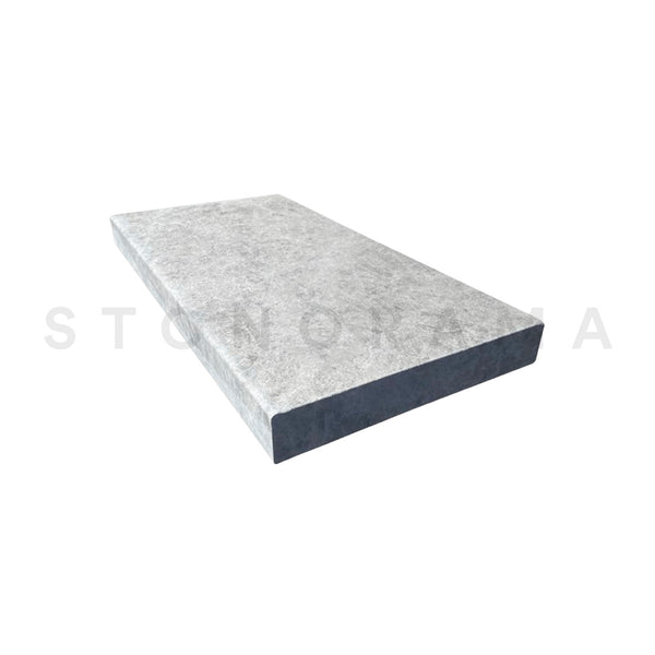 Tundra Grey Marble Sandblasted Eased Edge 24x72 2" Tread/Cap