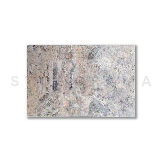 Silver Travertine Tumbled 24x36 2" Paver