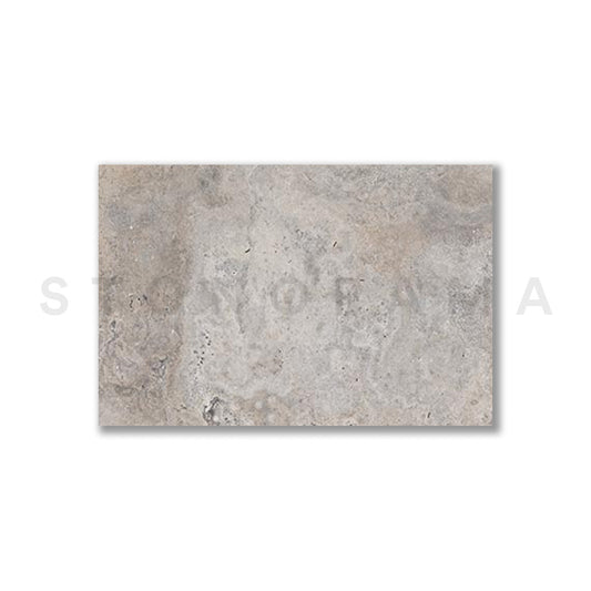 Silver River Travertine Tumbled 24x36 2" Paver