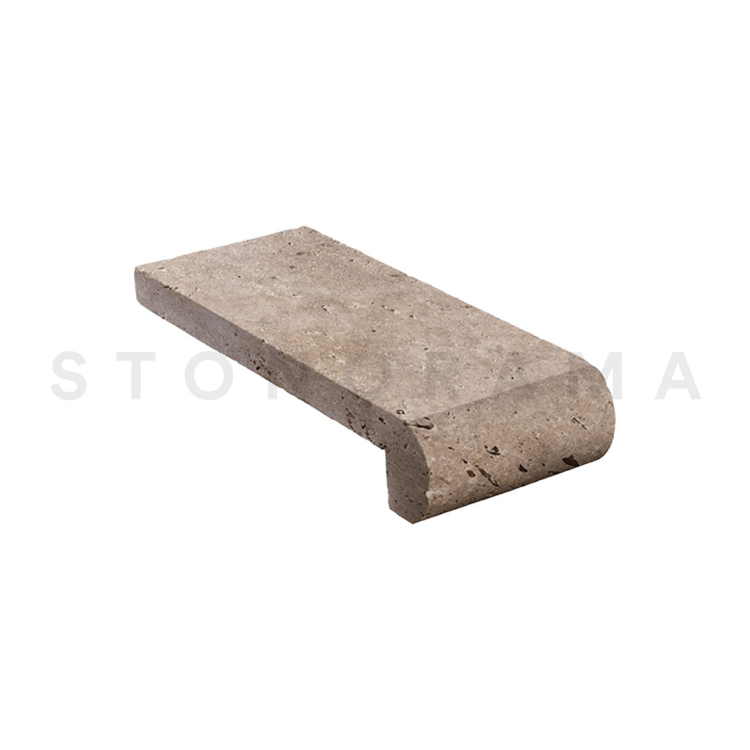Walnut Travertine Remodeled 4x9 1-1/4" Pool Coping
