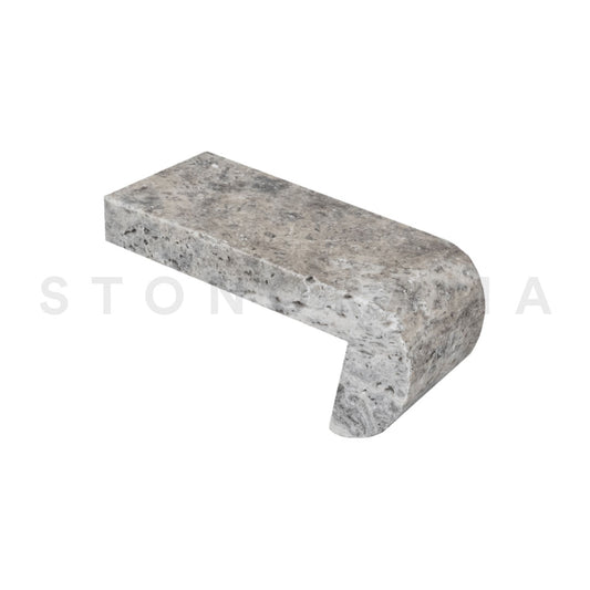 Silver Travertine Remodeled 4x9 1-1/4" Pool Coping