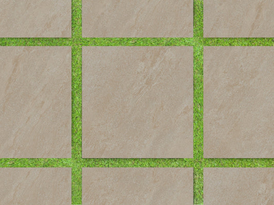 Sedona Beige Stone-Look Porcelain Paver 24x24 3/4"