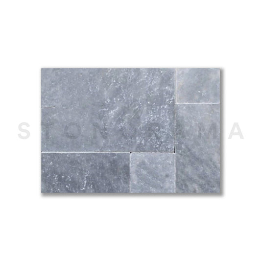 Ocean Blue Marble Tumbled French Pattern 1-1/4" Paver