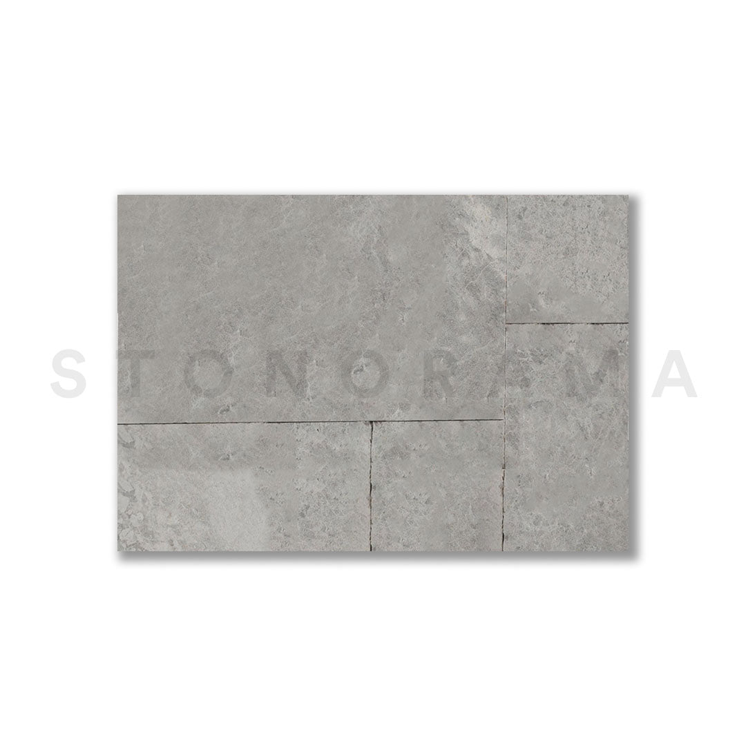 Tundra Grey Marble Sandblasted French Pattern 1-1/4" Paver