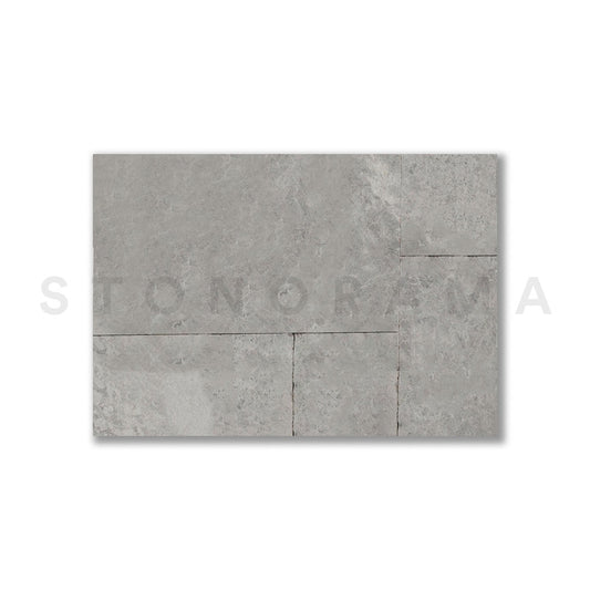 Tundra Grey Marble Sandblasted French Pattern 1-1/4" Paver