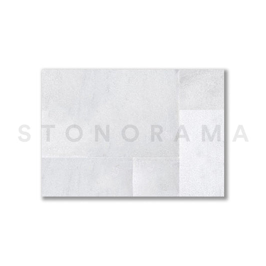 Ice White Marble Sandblasted French Pattern 1-1/4" Paver