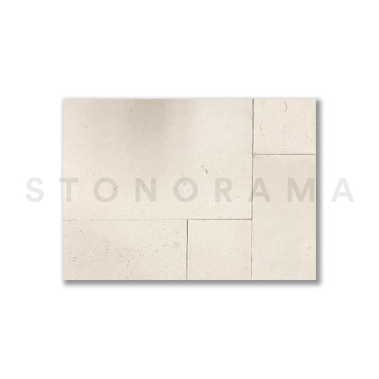 Myra Limestone Tumbled French Pattern 1-1/4" Paver