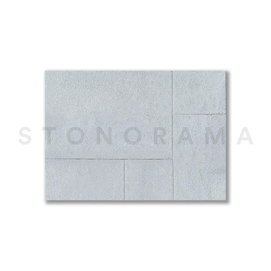 Bursa White Marble Sandblasted French Pattern 1-1/4" Paver