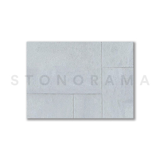 Bursa White Marble Sandblasted French Pattern 1-1/4" Paver