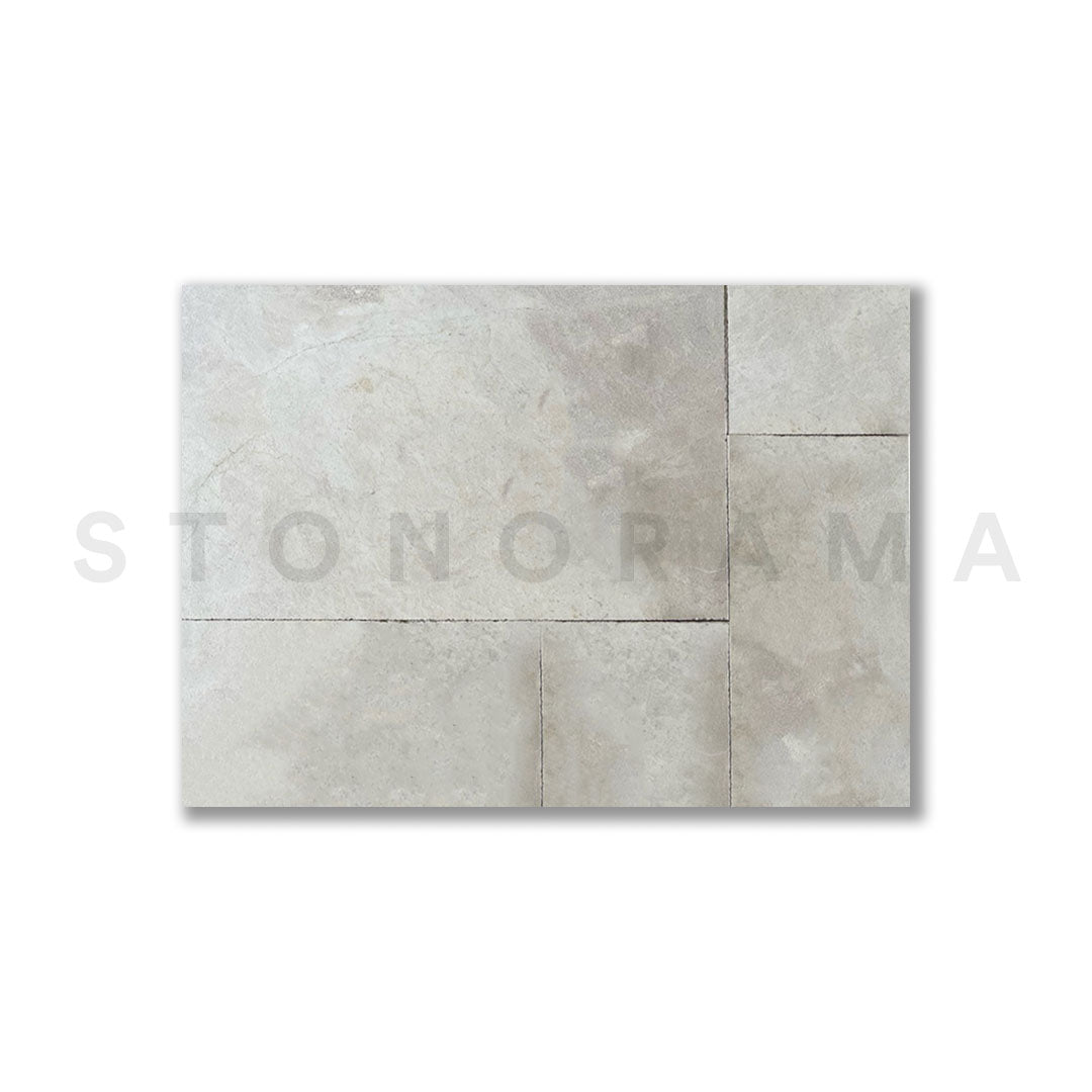 Corsica Cream Marble Sandblasted French Pattern 1-1/4" Paver