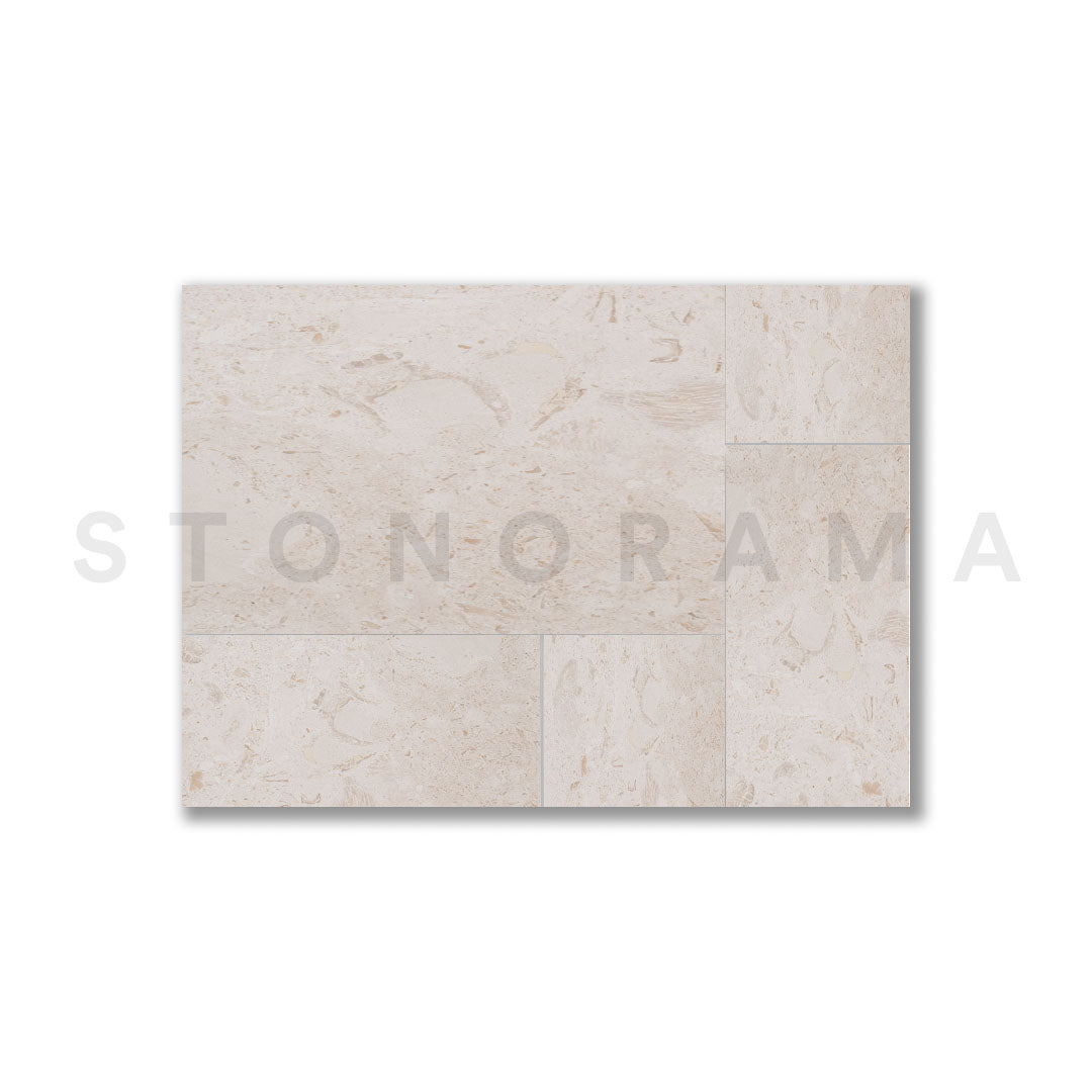 Symra Limestone Tumbled French Pattern 1-1/4" Paver