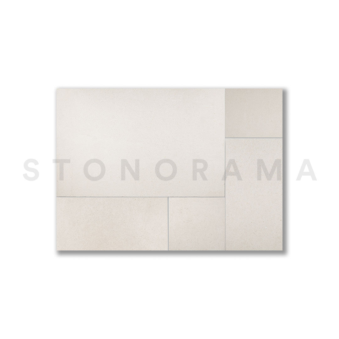 Lymra Limestone Tumbled French Pattern 1-1/4" Paver