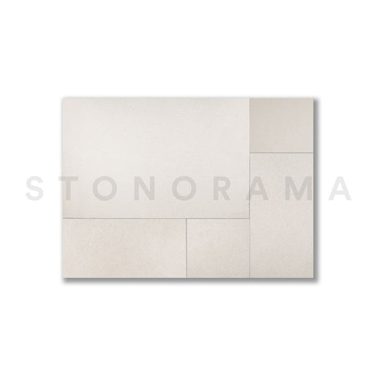 Lymra Limestone Tumbled French Pattern 1-1/4" Paver