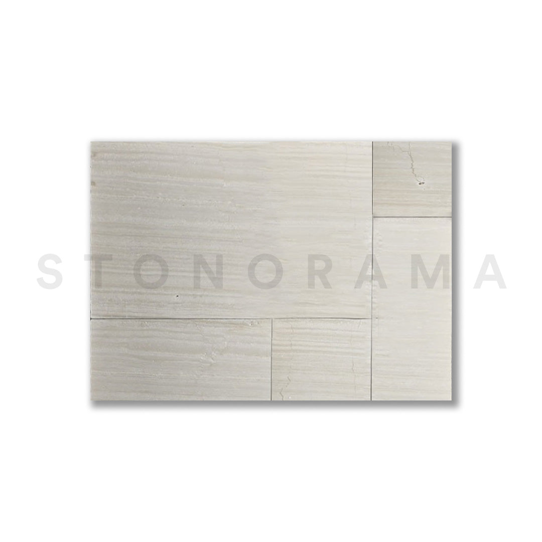 Serpeggiante Limestone Leather French Pattern 1-1/4" Paver