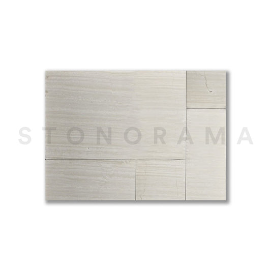 Serpeggiante Limestone Leather French Pattern 1-1/4" Paver