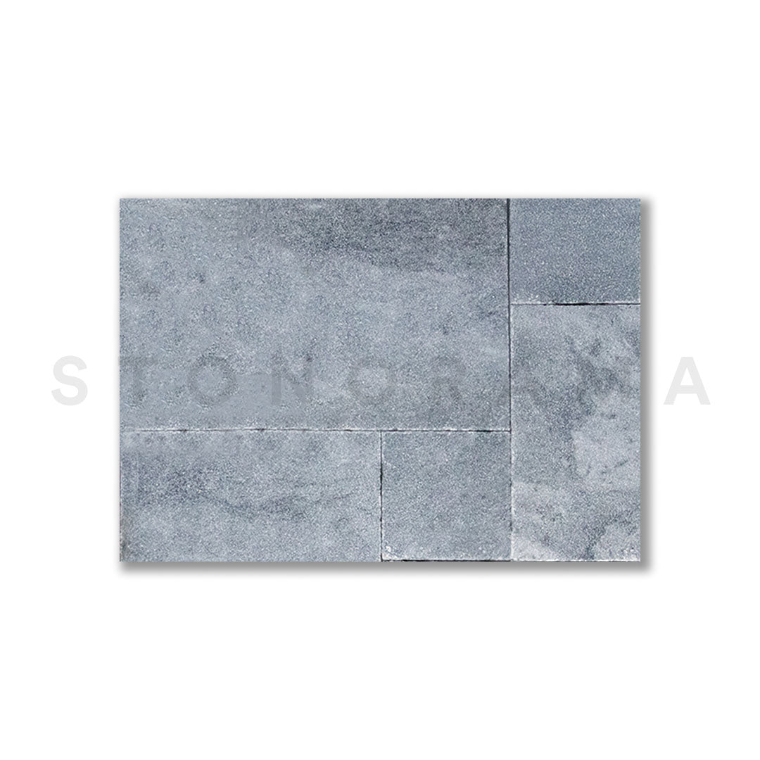 Ocean Blue Marble Leather French Pattern 1-1/4" Paver