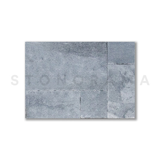 Ocean Blue Marble Leather French Pattern 1-1/4" Paver